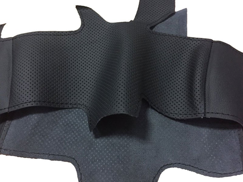 Eiseng DIY Sew Stitching Genuine Leather Steering Wheel Covers Custom for 9th Generation Honda Accord Sedan 2013 2014 2015 2016 2017 Interior Accessories 15 inches (Black Thread) - Image 4